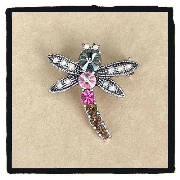 💕Beautiful Vintage Dragonfly Brooch / Pin💕 - Picture 2 of 9